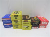 (11 Boxes) Assorted 38 Cal. Reloading Bullets –