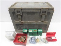 Large Metal Ammo Can Containing (4) RCBS Bullet