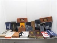 (23) Empty Factory Handgun Boxes – several with