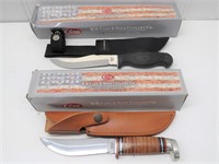 (2) Case XX Fixed Blade Sheath Knives with
