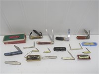 (18) Vintage Pocket Knives – Queen, Camillus,