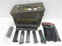 Military Ammo Can Containing (8) Assorted