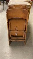 Lot of 4 Vintage Folding Chairs