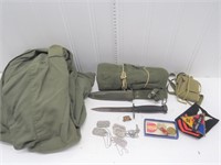 Lot of Militaria – unmarked M7 bayonet and