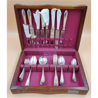 Case of Sterling Silver Cutlery & Flatware, 50 Pc