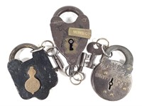 3 Atq Locks Samson 8 Lever, WW & Co, J & N Co