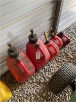 Five Gas Cans