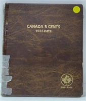 CANADA 5 CENT 1922-DATE BOOK