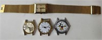 4 WATCH HEADS WITH BAND