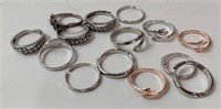LOT OF 10+ SILVER RINGS