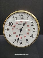 24 Hour Wall Clock Bulova- Works-Germany