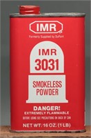 Dupont IMR 3031 Smokeless Gun Powder - Full