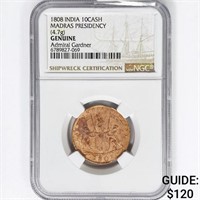 1808 10 Cash 4.7g India NGC Shipwreck