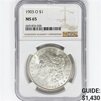 1903-O Morgan Silver Dollar NGC MS65