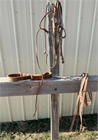 Leather Horse Lead with Chain