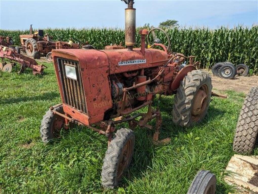IH Cub Tractor with Cultivator