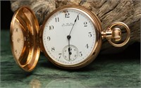 1873 Waltham 14k Gold Royal Ladies Pocket Watch