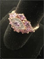 10KT ROSE Gold and Amethyst Ring