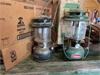 Two Coleman lanterns Dual fuel and 220H model