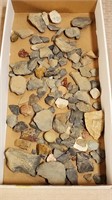 Tray Lot of Assorted Minerals, Possibly Arrowheads