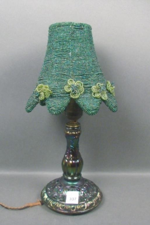 U.S. Glass Purple Princess Lamp