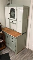 Antique Hoosier Cabinet Painted/Restored 24x39x69