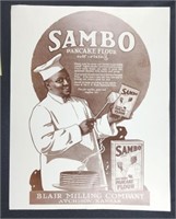 Sambo pancake flour 11"x14" Americana print