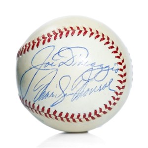 Joe DiMaggio-Marilyn Monroe Signed OAL Baseball