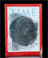 Martin Luther King Signed Time Magazine