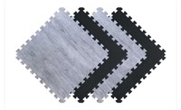 Norsk Reversible Stone Gray/Black Faux Wood