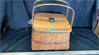 Longaberger Square Picnic Basket with Liners