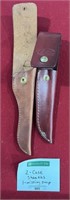 2 CASE Leather Knife Sheaths