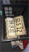 Crate of Illinois  Plates