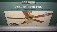 52” ceiling fan with light kit brand new in box