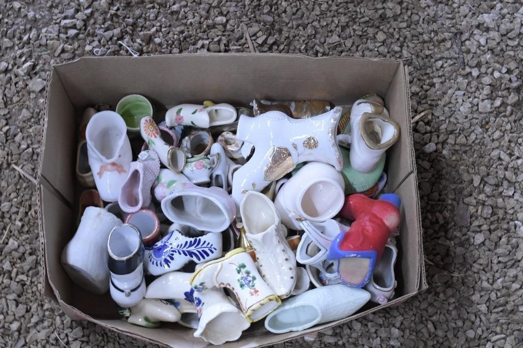 Box of Ceramic Shoes
