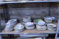 Stacks of Miscellaneous Fruit Plates
