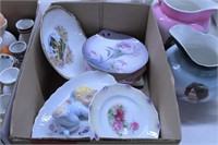 Mixed Grouping of Floral Plates: German