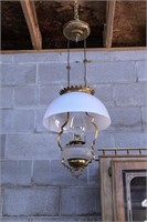 1 Hanging Oil Lamp Flanged Top