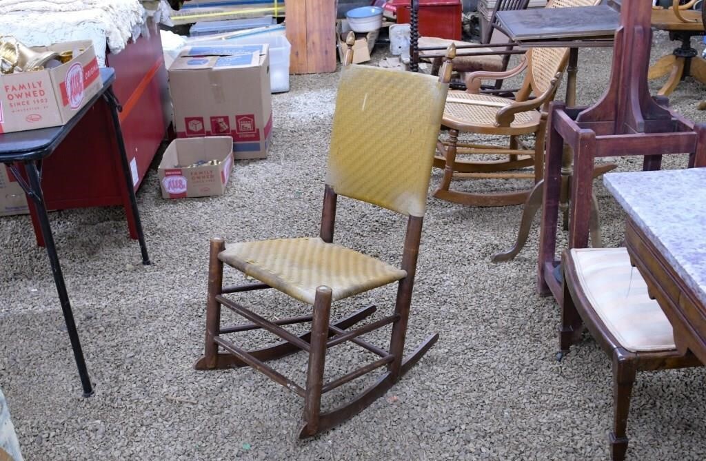 Small Yellow Rocking Chair
