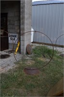 42" Diameter Plant Stand made from smooth metal
