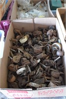 Box of Metal and Wood Casters