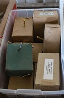 Box of Multiple types of screws & 1/2" metal