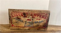 Vintage Wood Tobacco Box