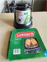 Coleman Quickpack lantern and toaster