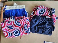 4 pair men's size L swim trunks 2 new with tags