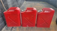 3 MIDWEST CAN 5 Gallon Jerry Gas Cans
