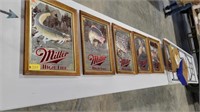 (6) Miller High Life Beer Mirror Collection