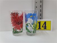 2 Peanut Butter Glases - Aster, Dahlia