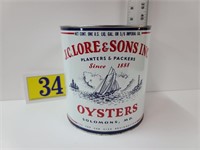 J C Lore & Sons Oyster Tin Solomons Maryland
