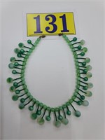 Vintage Green Ladies Necklace 16"
